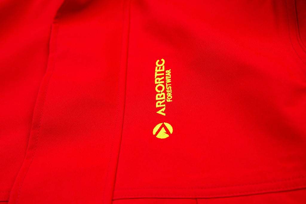 AT4460 - Heavy Duty Half Zip Breathedry® Rain Jacket - Red - Arbortec US