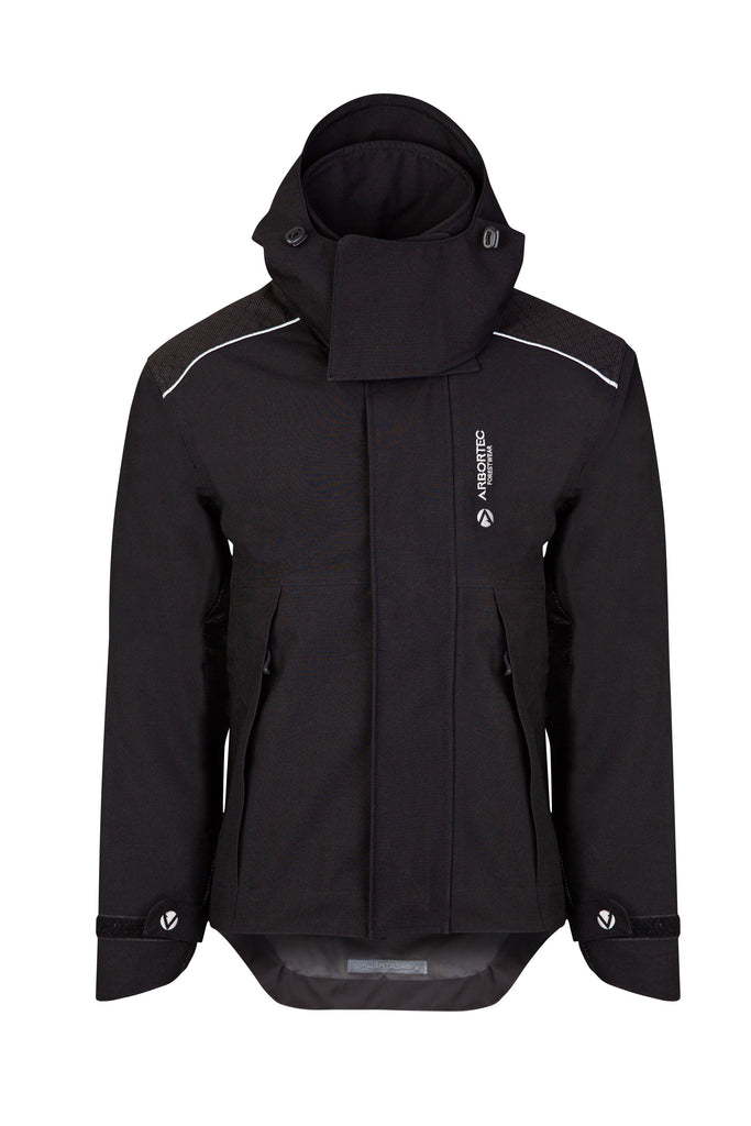 AT4480 - Heavy Duty Full Zip Breathedry® Rain Jacket - Black - Arbortec US