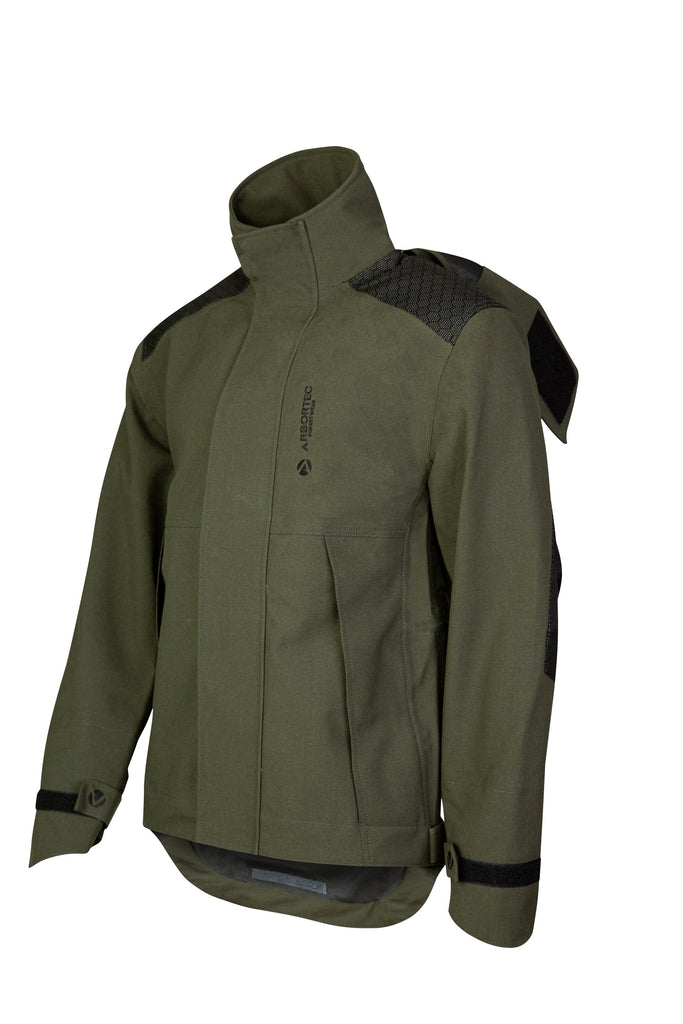 AT4480 - Heavy Duty Full Zip Breathedry® Rain Jacket - Olive - Arbortec US