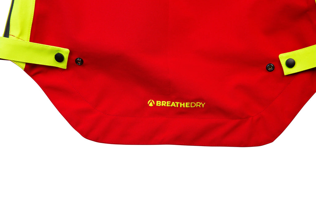AT4480 - Heavy Duty Full Zip Breathedry® Rain Jacket - Red - Arbortec US
