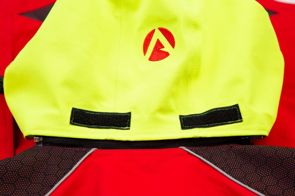 AT4480 - Heavy Duty Full Zip Breathedry® Rain Jacket - Red - Arbortec US