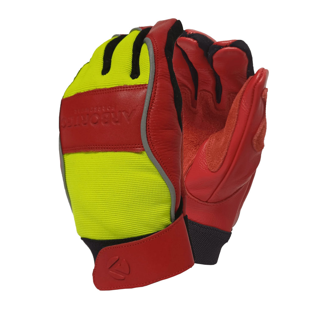 AT875 Arbortec Chainsaw Gloves Red/Yellow - Arbortec US
