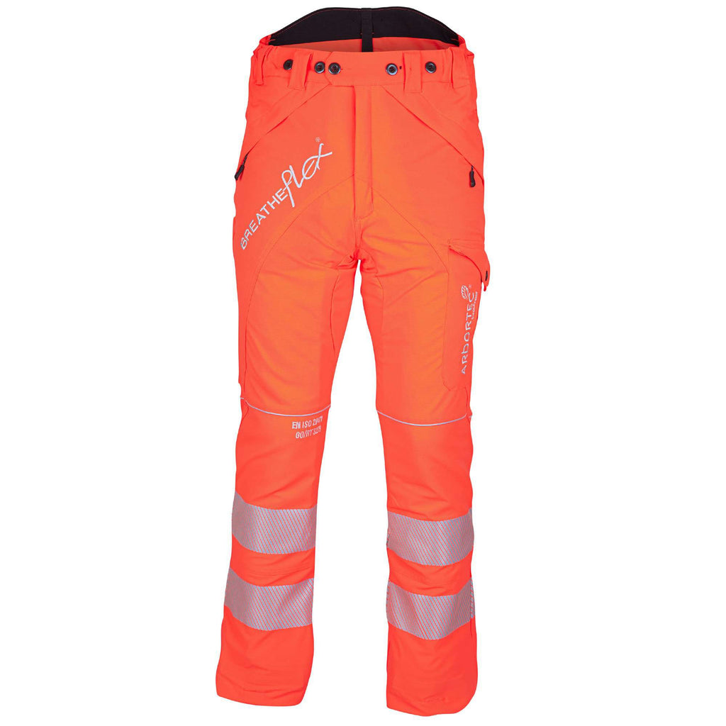 ATHV4010 Breatheflex Chainsaw Pants Design A Class 1 - Hi-Viz Orange - Arbortec US