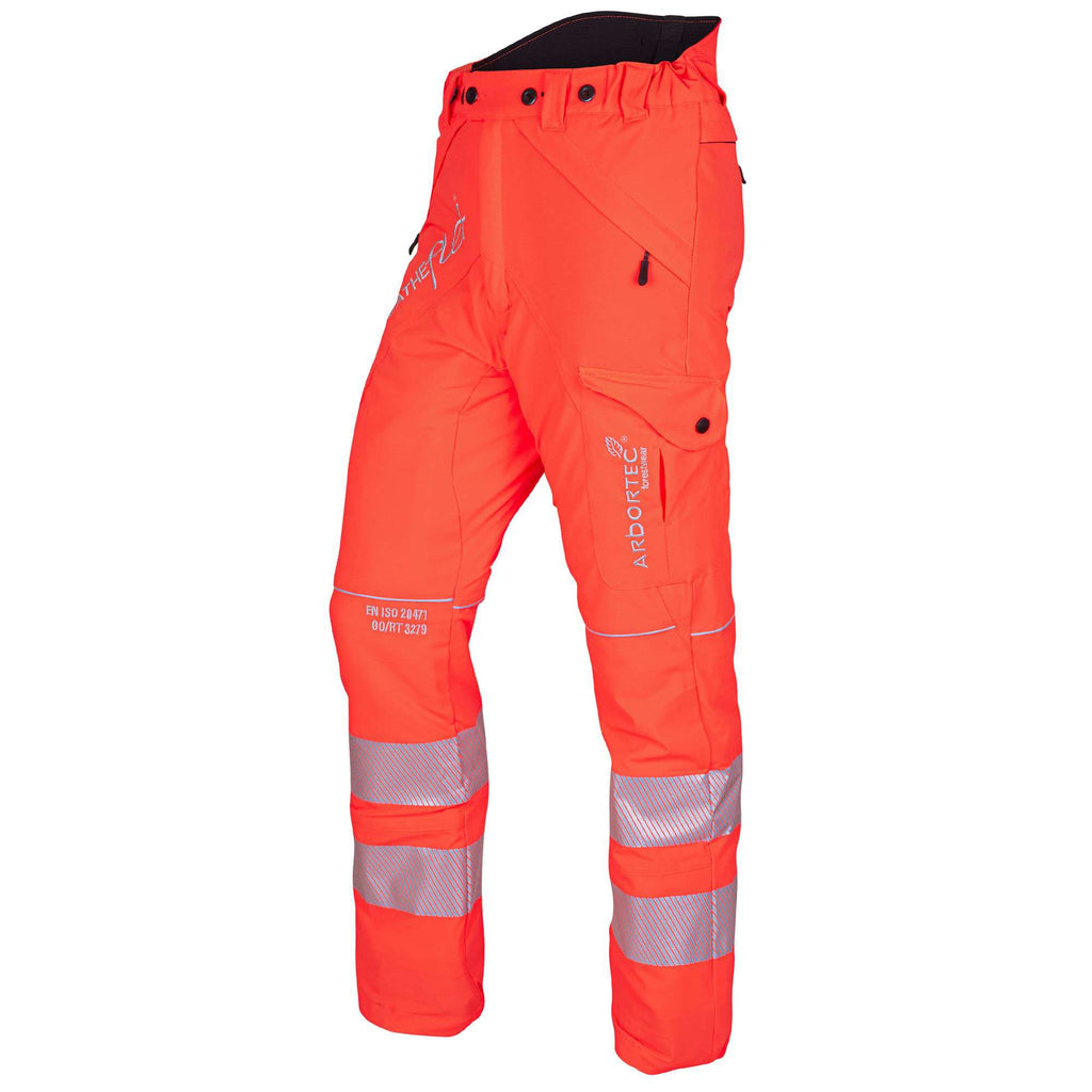 ATHV4010 Breatheflex Chainsaw Pants Design A Class 1 - Hi-Viz Orange - Arbortec US