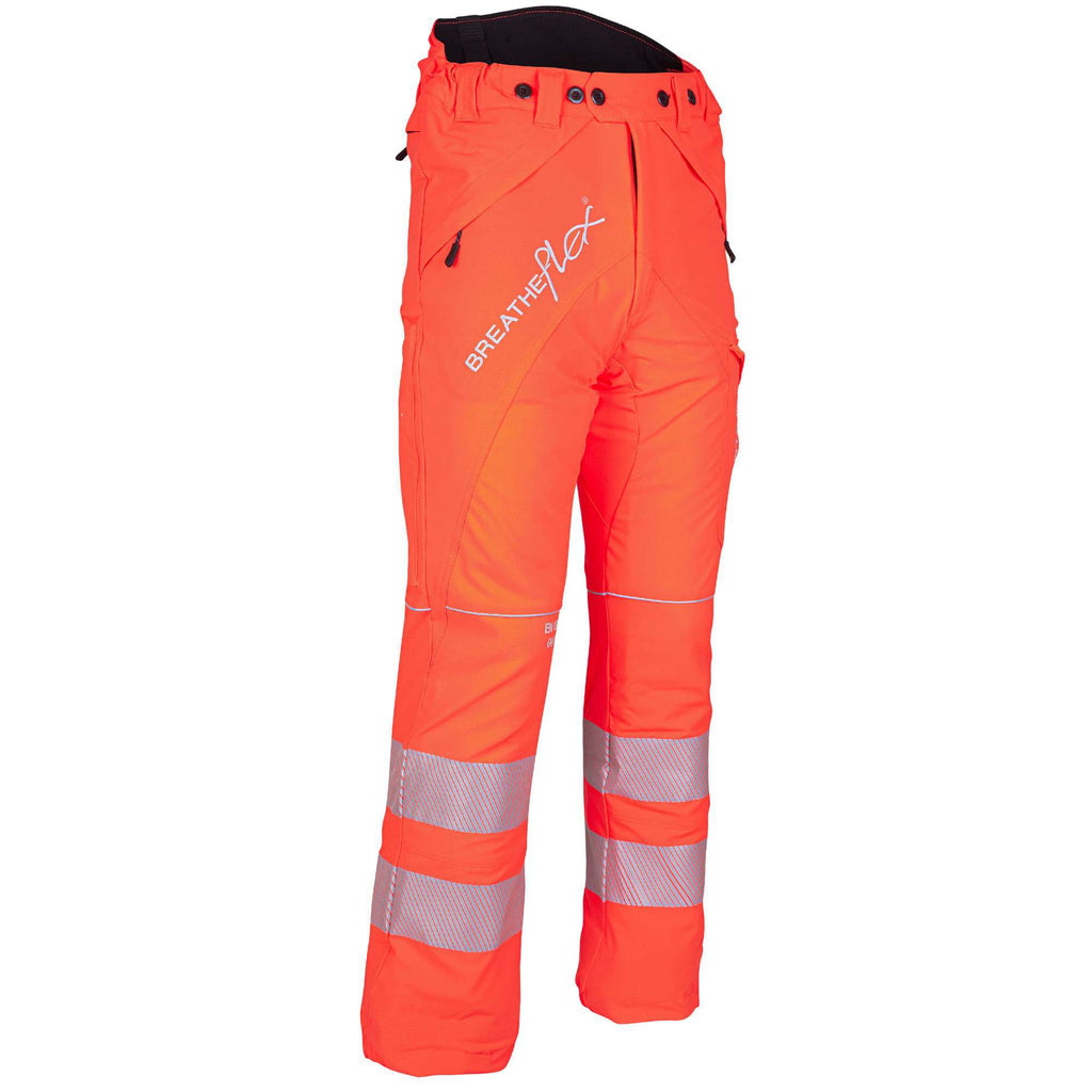 ATHV4010 Breatheflex Chainsaw Pants Design A Class 1 - Hi-Viz Orange - Arbortec US