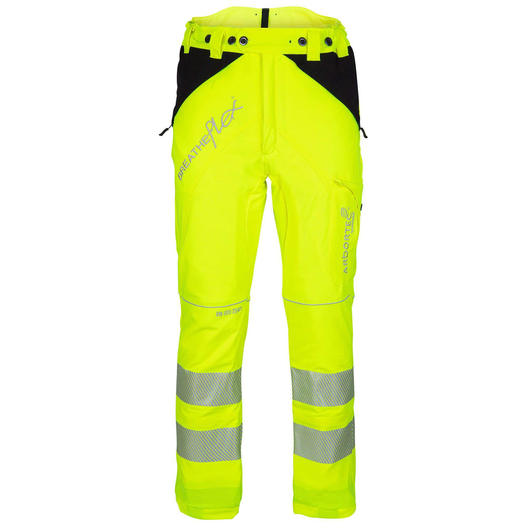ATHV4010 Breatheflex Chainsaw Pants Design A Class 1 - Hi-Viz Yellow - Arbortec US