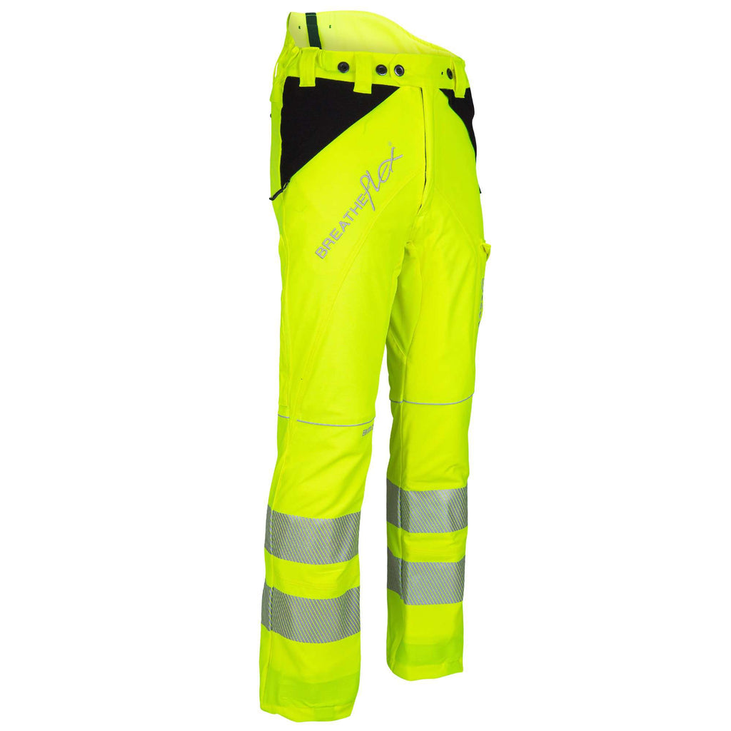 ATHV4050 Breatheflex Chainsaw Pants Design C Class 1 - Hi-Viz Yellow - Arbortec US