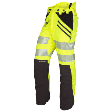 ATHV4050 Breatheflex Chainsaw Pants Design C Class 1 - Hi-Viz Yellow/Kevlar - Arbortec US