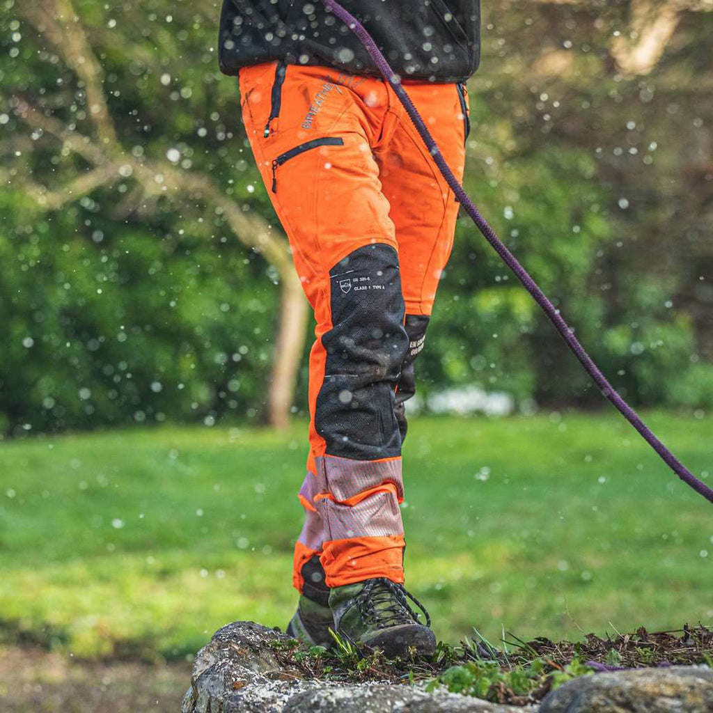 ATHV4060 Breatheflex Pro Chainsaw Pants Design A Class 1 - Hi-Viz Orange - Arbortec US