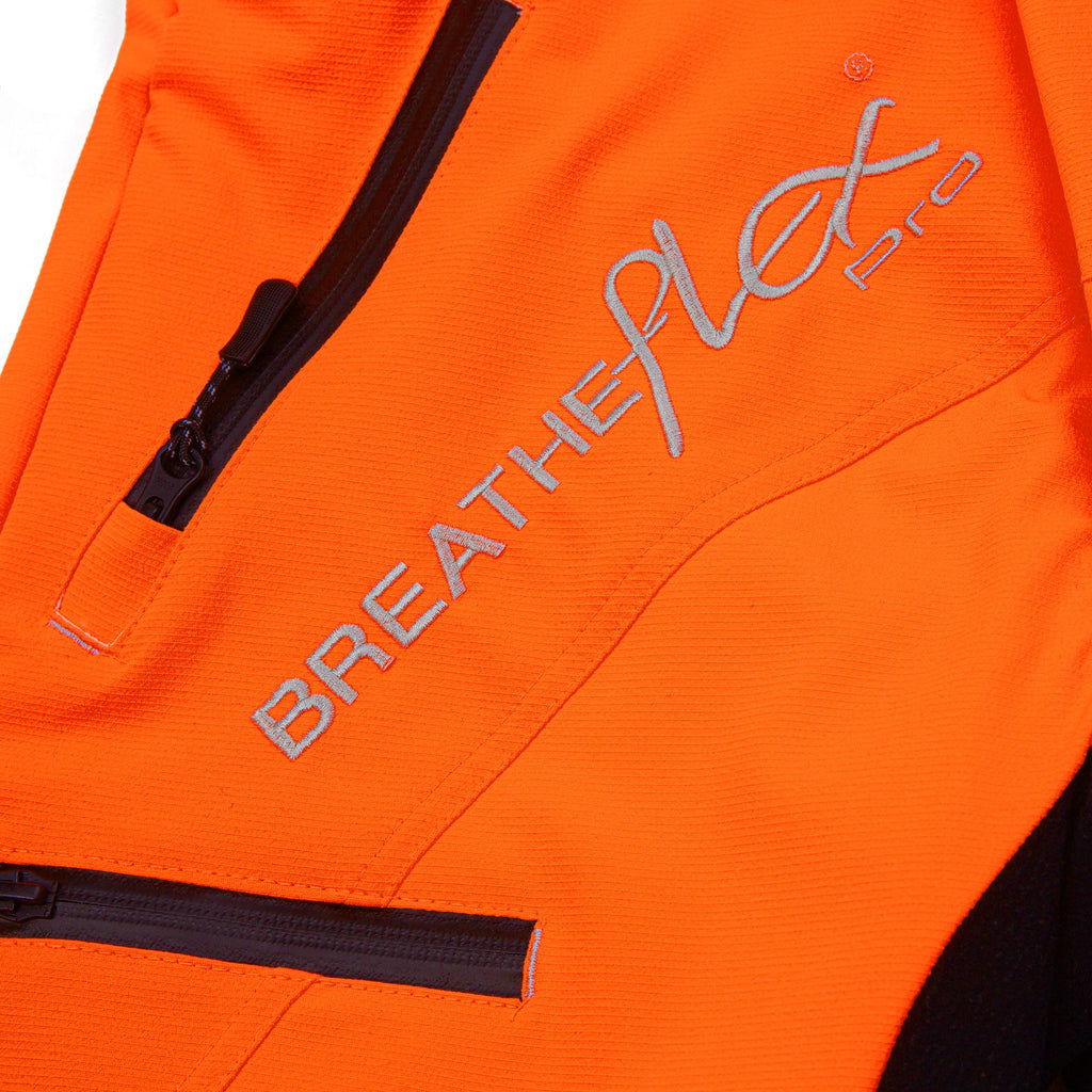 ATHV4060 Breatheflex Pro Chainsaw Pants Design A Class 1 - Hi-Viz Orange - Arbortec US