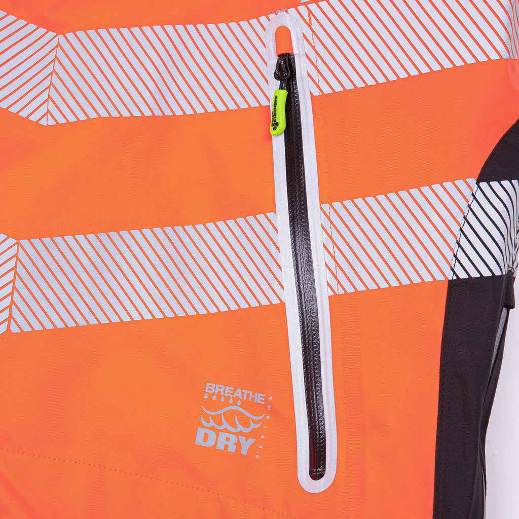 ATHV4400 Arbortec BreatheDry® Waterproof Rain Jacket - Hi-Viz Orange - Arbortec US