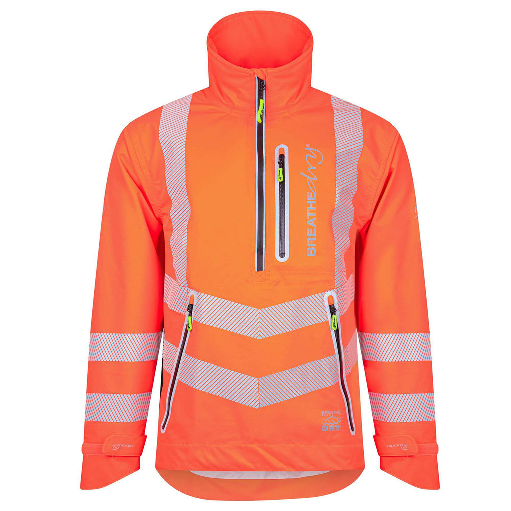ATHV4400 Arbortec BreatheDry® Waterproof Rain Jacket - Hi-Viz Orange - Arbortec US