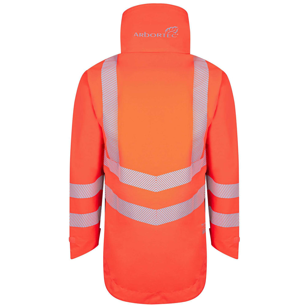 ATHV4400 Arbortec BreatheDry® Waterproof Rain Jacket - Hi-Viz Orange - Arbortec US