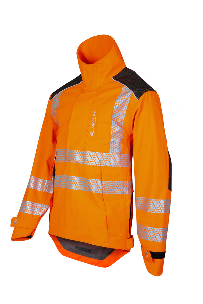 ATHV4460 - Heavy Duty Half Zip Breathedry® Rain Jacket - Orange - Arbortec US
