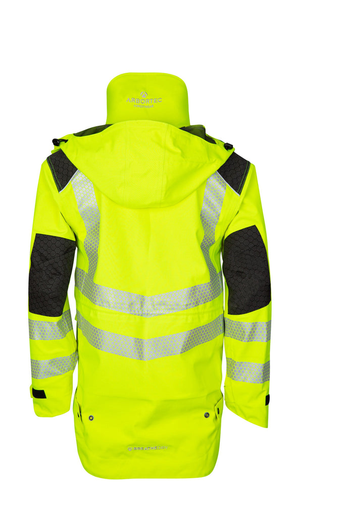 ATHV4460 - Heavy Duty Half Zip Breathedry® Rain Jacket - Yellow - Arbortec US