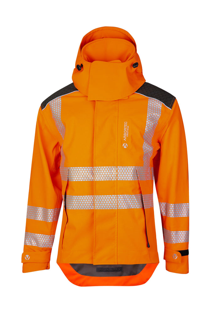 ATHV4480 - Heavy Duty Full Zip Breathedry® Rain Jacket - Orange - Arbortec US