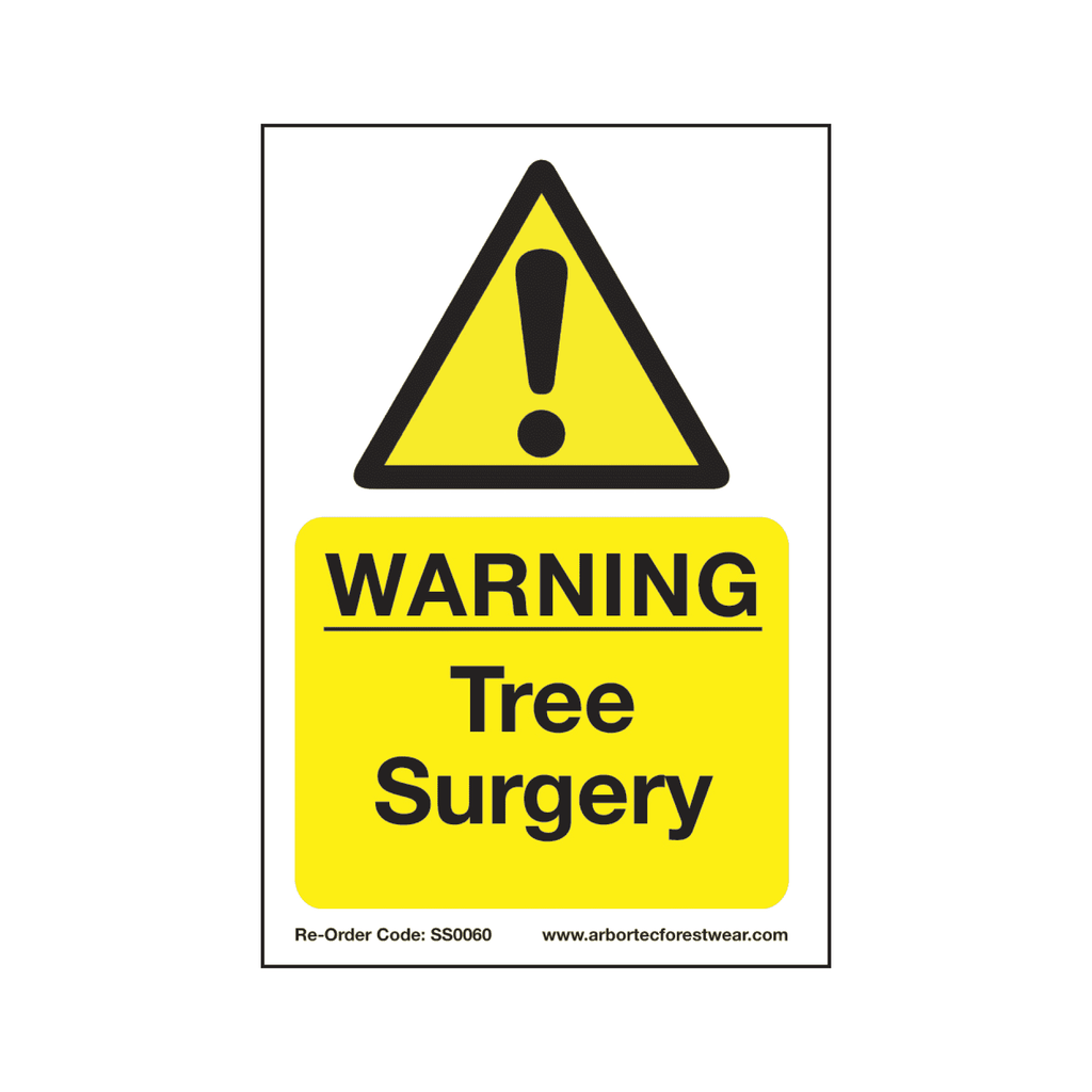 SS0060 Corex Safety Sign - Warning Tree Surgery - Arbortec US